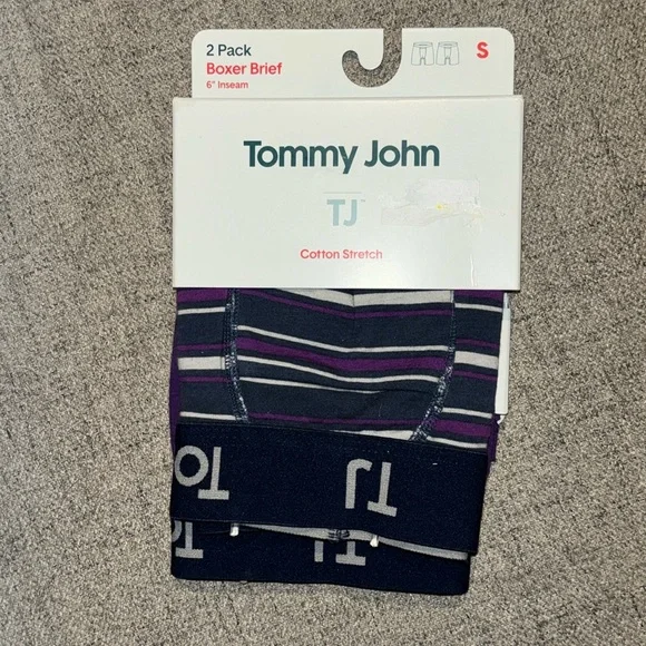 NWT Tommy John cotton stretch boxer briefs S - Picture 1 of 4